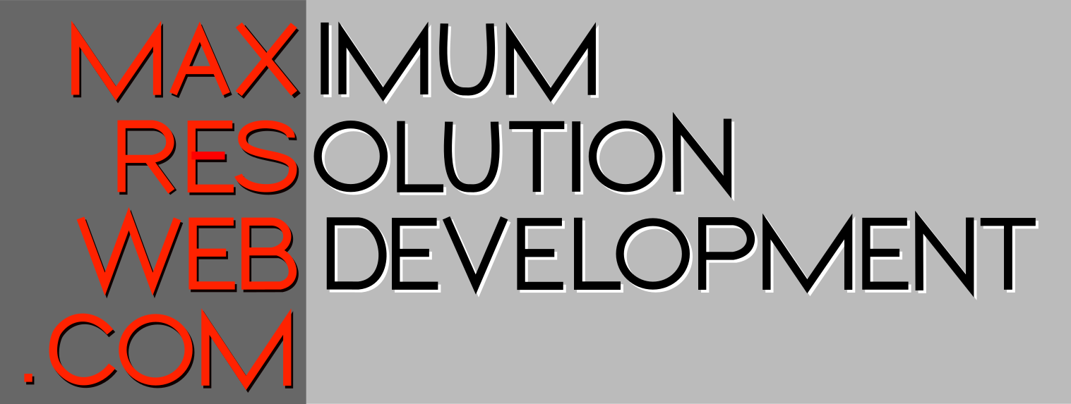 Maximum Resolution Web Development